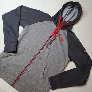 The North Face Men's Size S Mack Mays Full-Zip Fleece Hoodie Black Gray